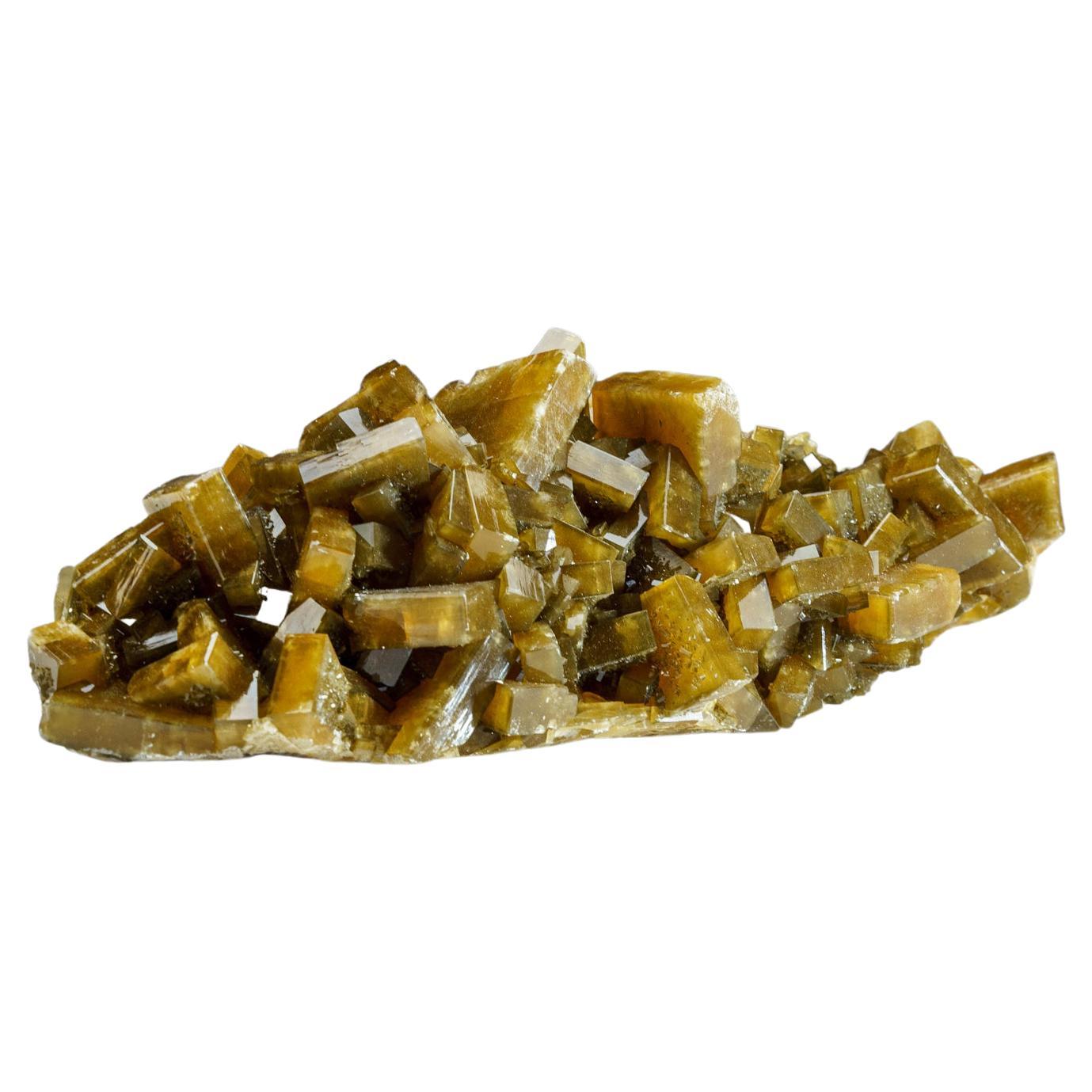 Golden Barite with Marcasite Crystals from Nandan County, Hechi, Guangxi, China For Sale