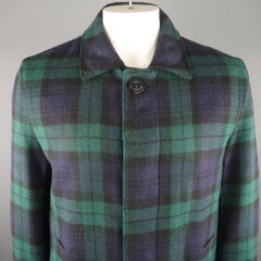 GOLDEN BEAR X UNIONMADE Large Blackwatch Plaid Wool Coat