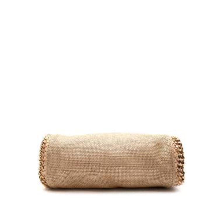 Golden Beige Mini Falabella Bag For Sale 1