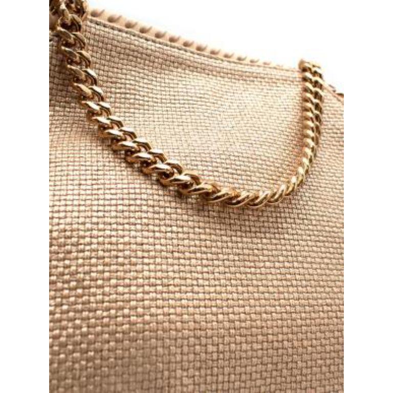 Golden Beige Mini Falabella Bag For Sale 2