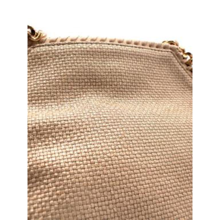 Golden Beige Mini Falabella Bag For Sale 3