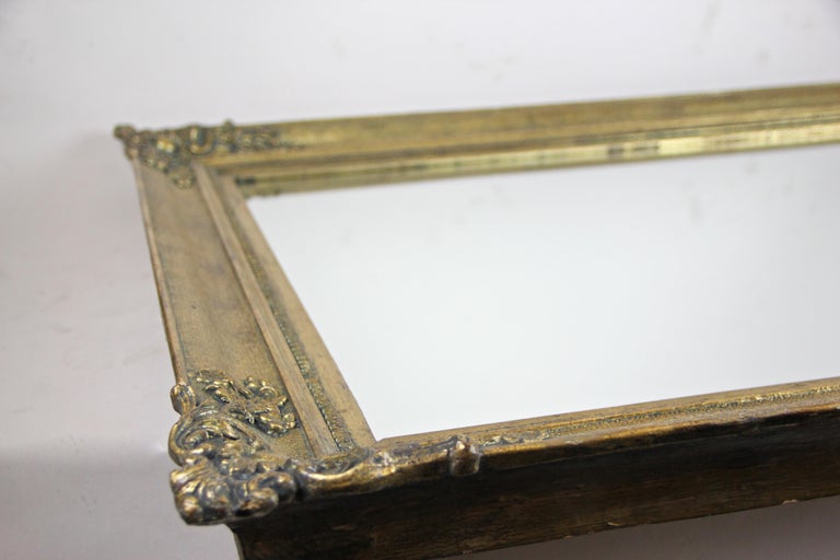 Golden Biedermeier Wall Mirror, Austria, circa 1850 For Sale 5