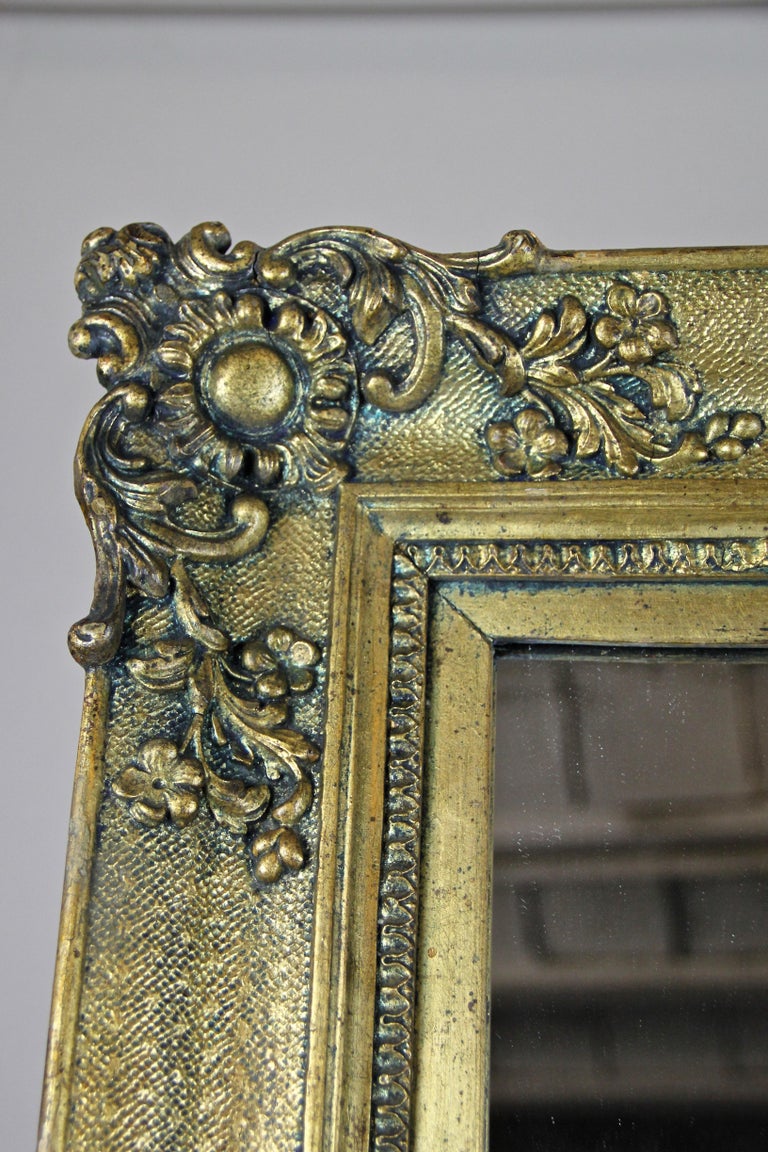 Austrian Golden Biedermeier Wall Mirror, Austria, circa 1850 For Sale