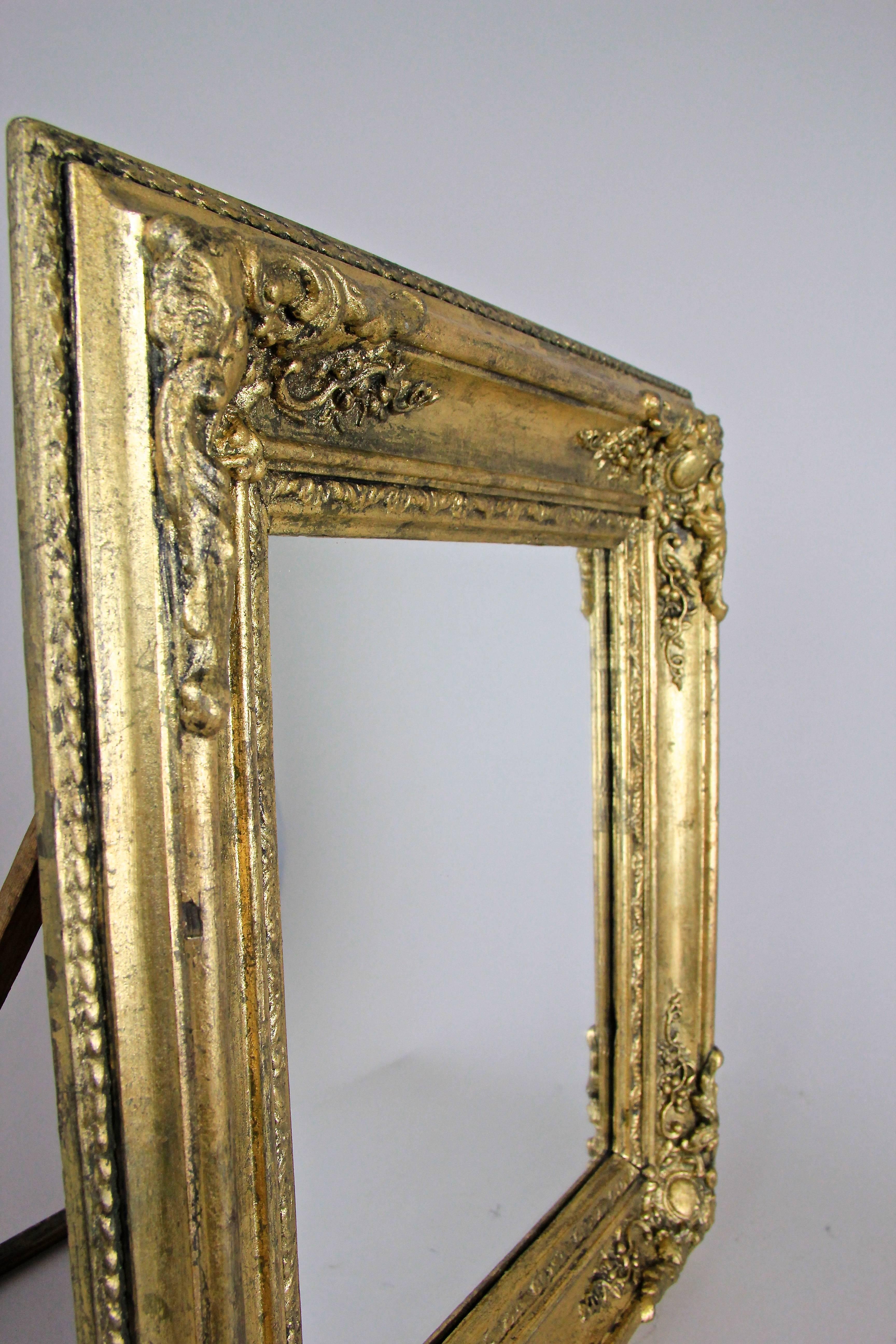 Golden Biedermeier Wall or Table Mirror, France, circa 1860 2