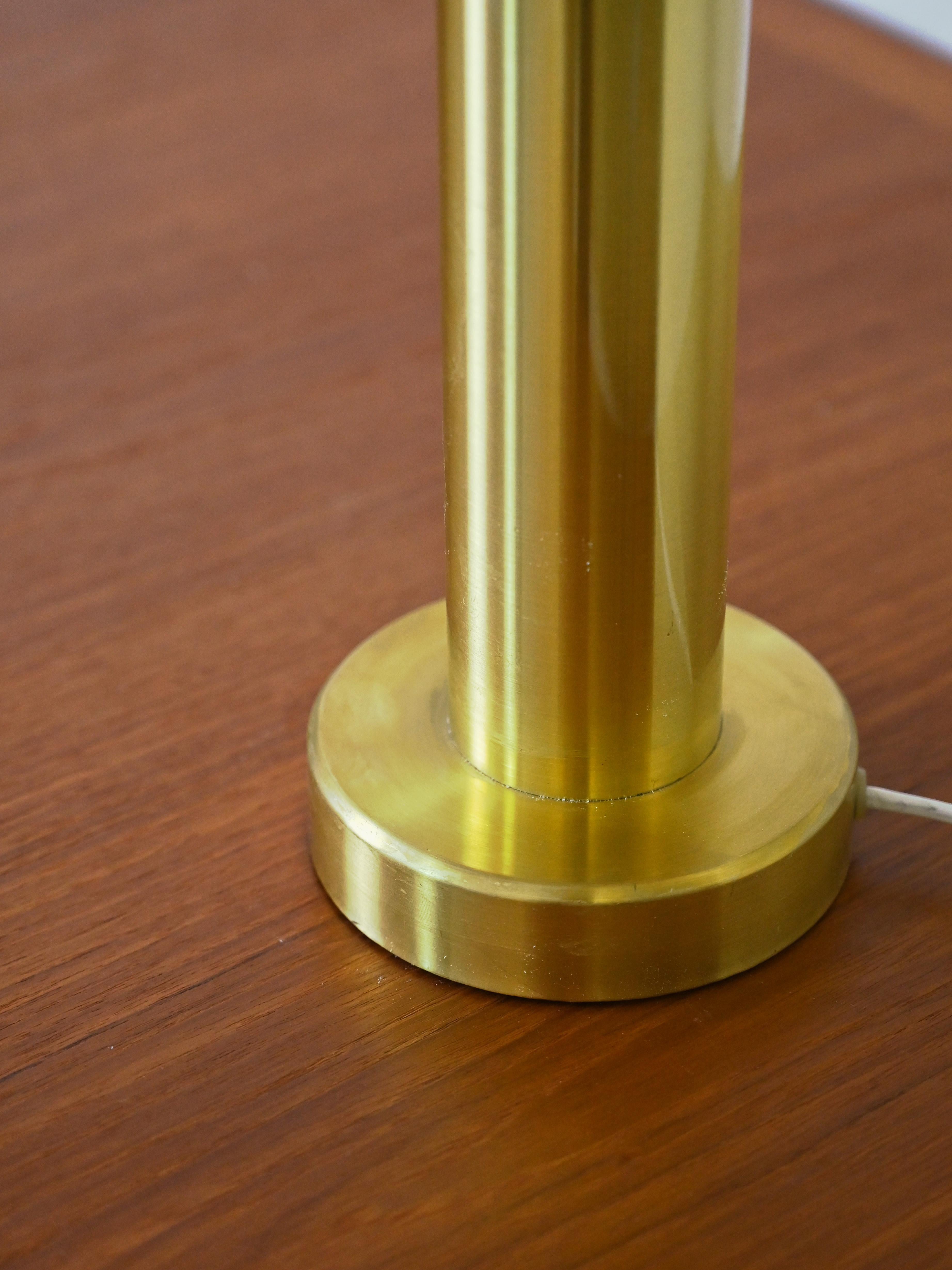 Mid-20th Century Golden Brass Lamp For Sale