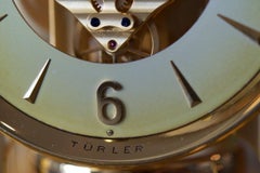 Golden Brass Türler Clock from Jaeger-LeCoultre