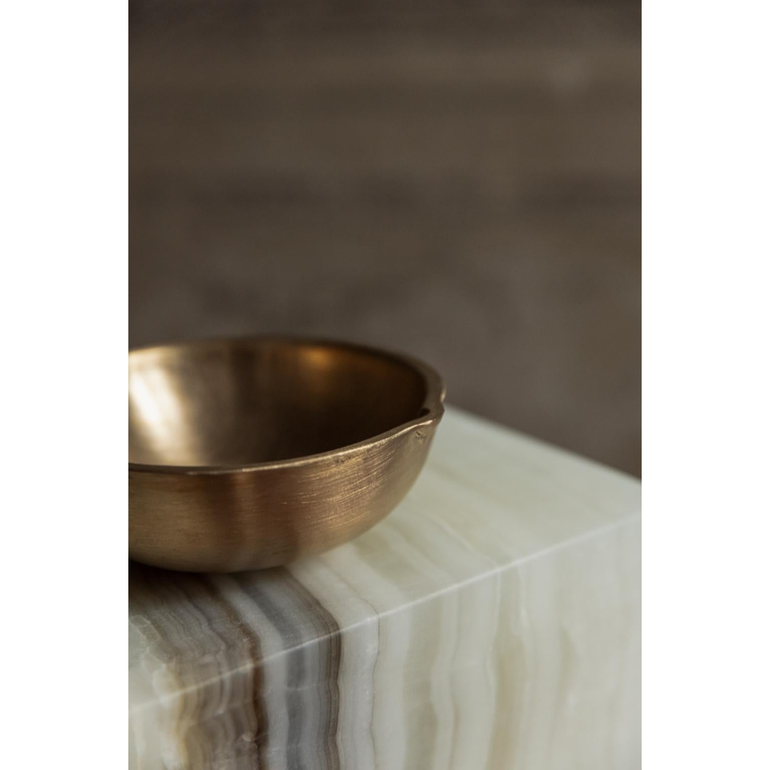 Contemporary Golden Bronze Bowl by Rick Owens For Sale