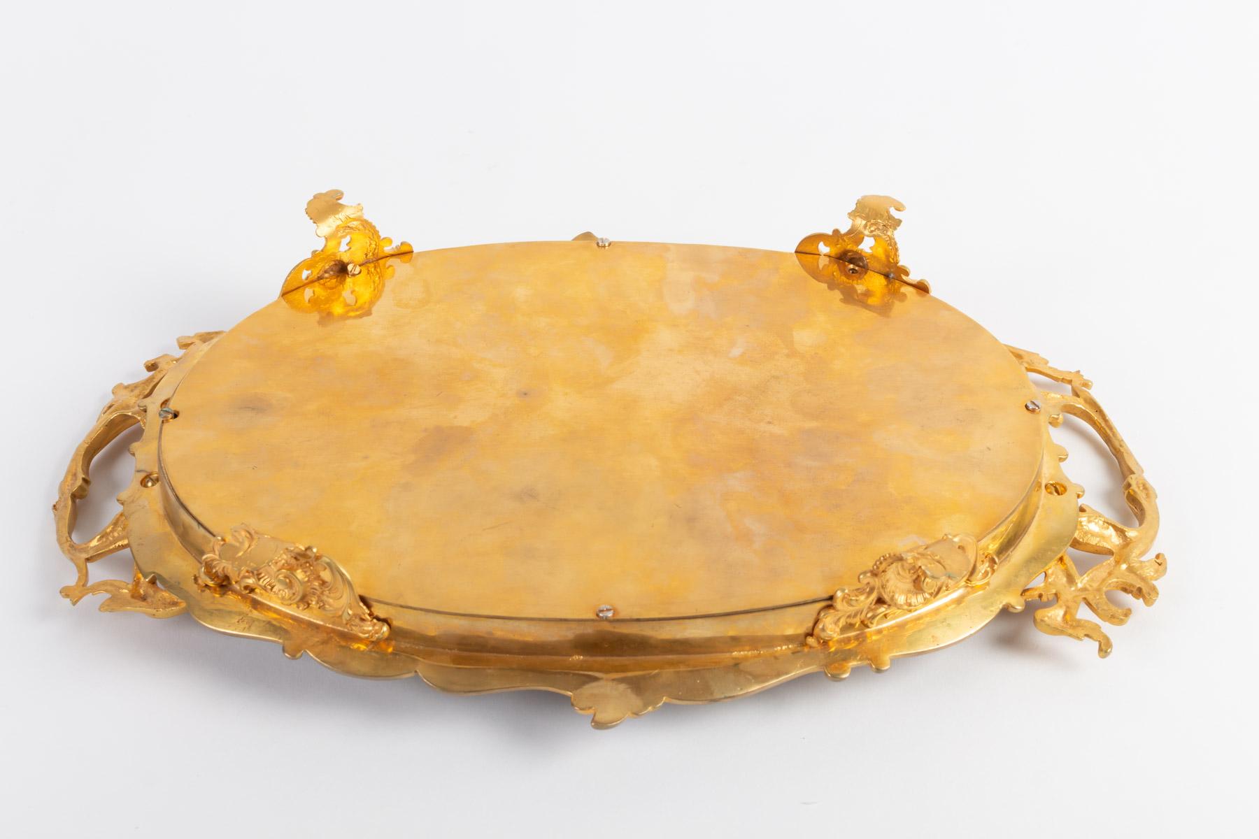  Golden Bronze Cup, Porcelain and Cloisonné, 19th Century 1