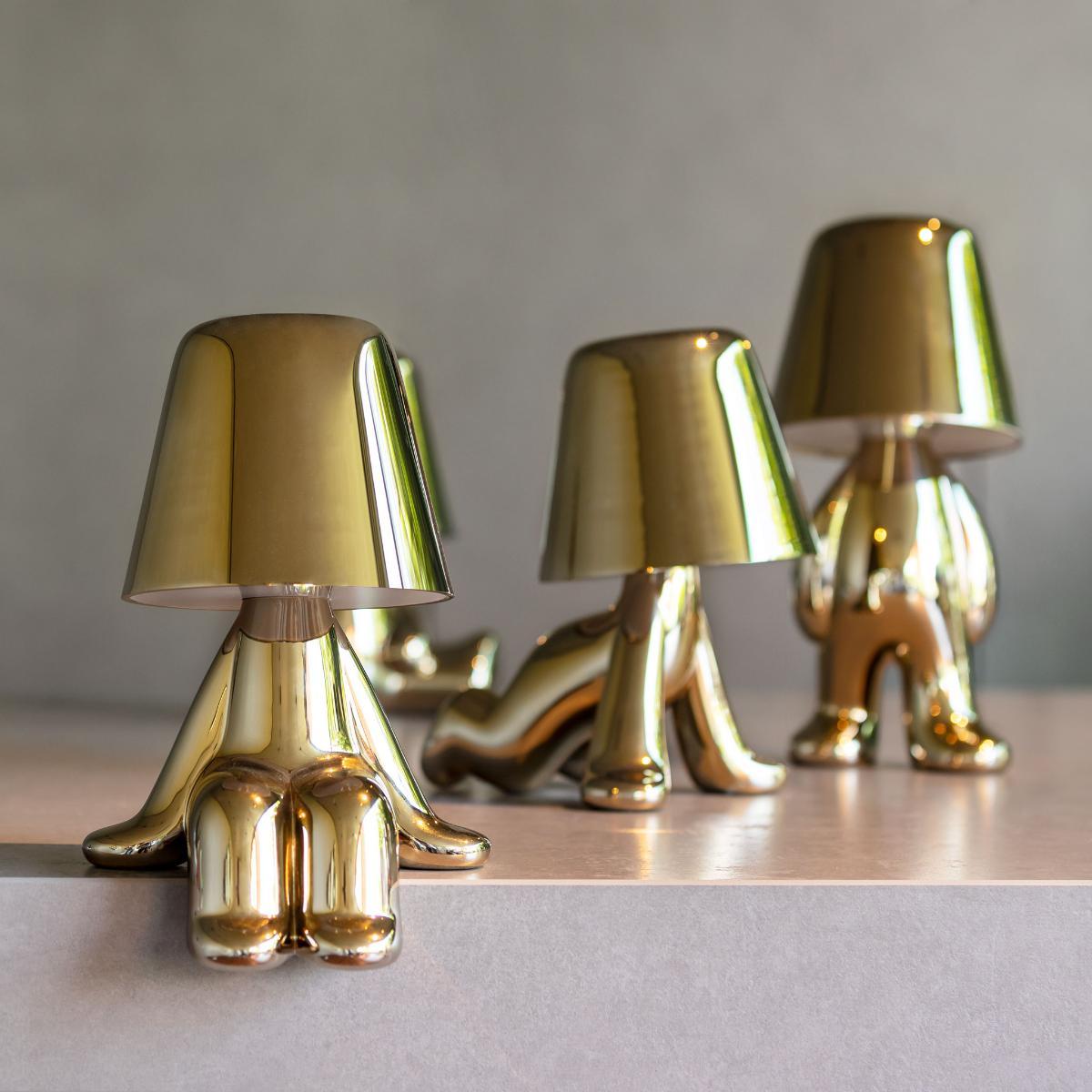 Golden Brothers - Lámpara Bob de ABS metalizado de Stefano Giovannoni Plástico en venta