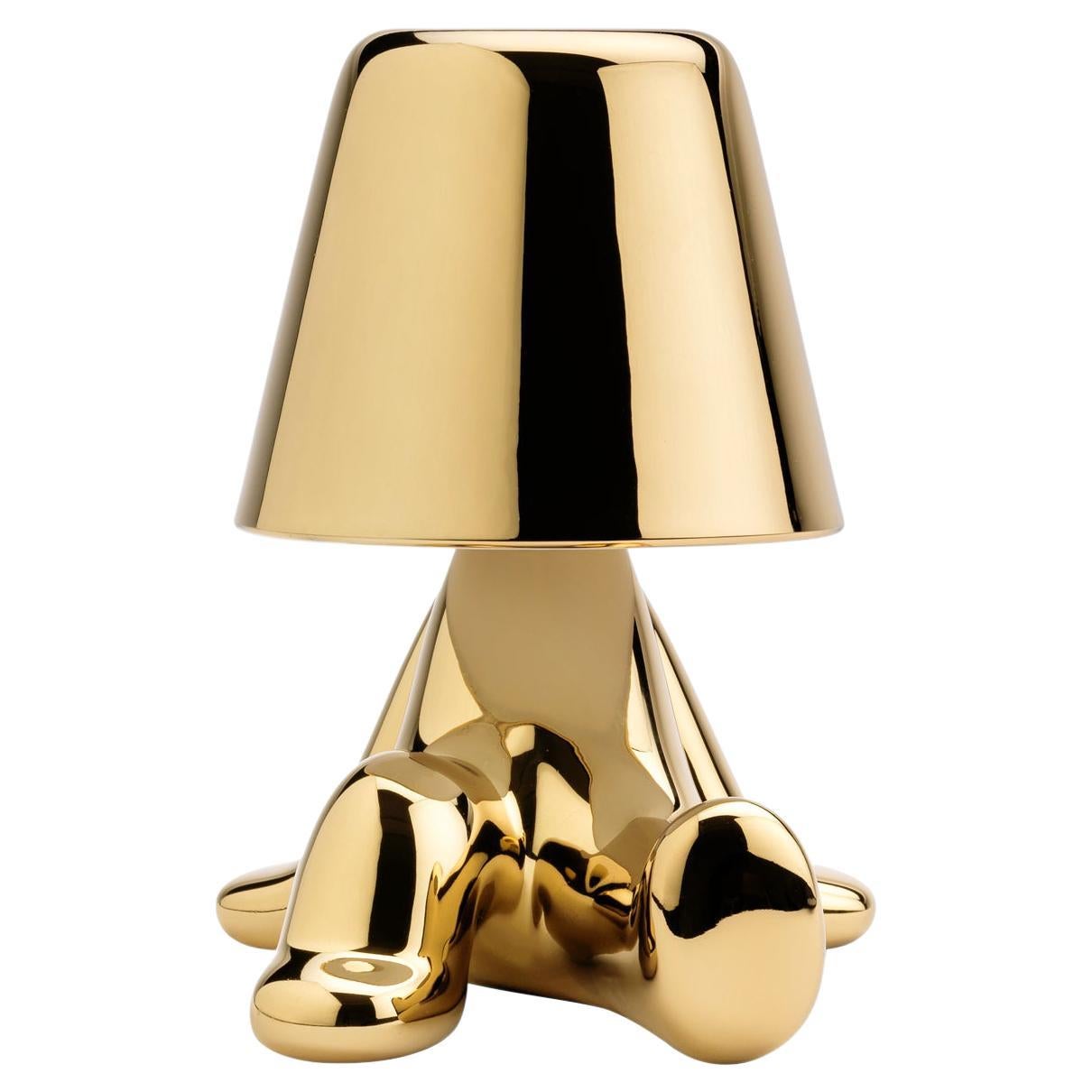 Golden Brothers Bob LED Lamp, Designed by Stefano Giovannoni, Made in Italy
