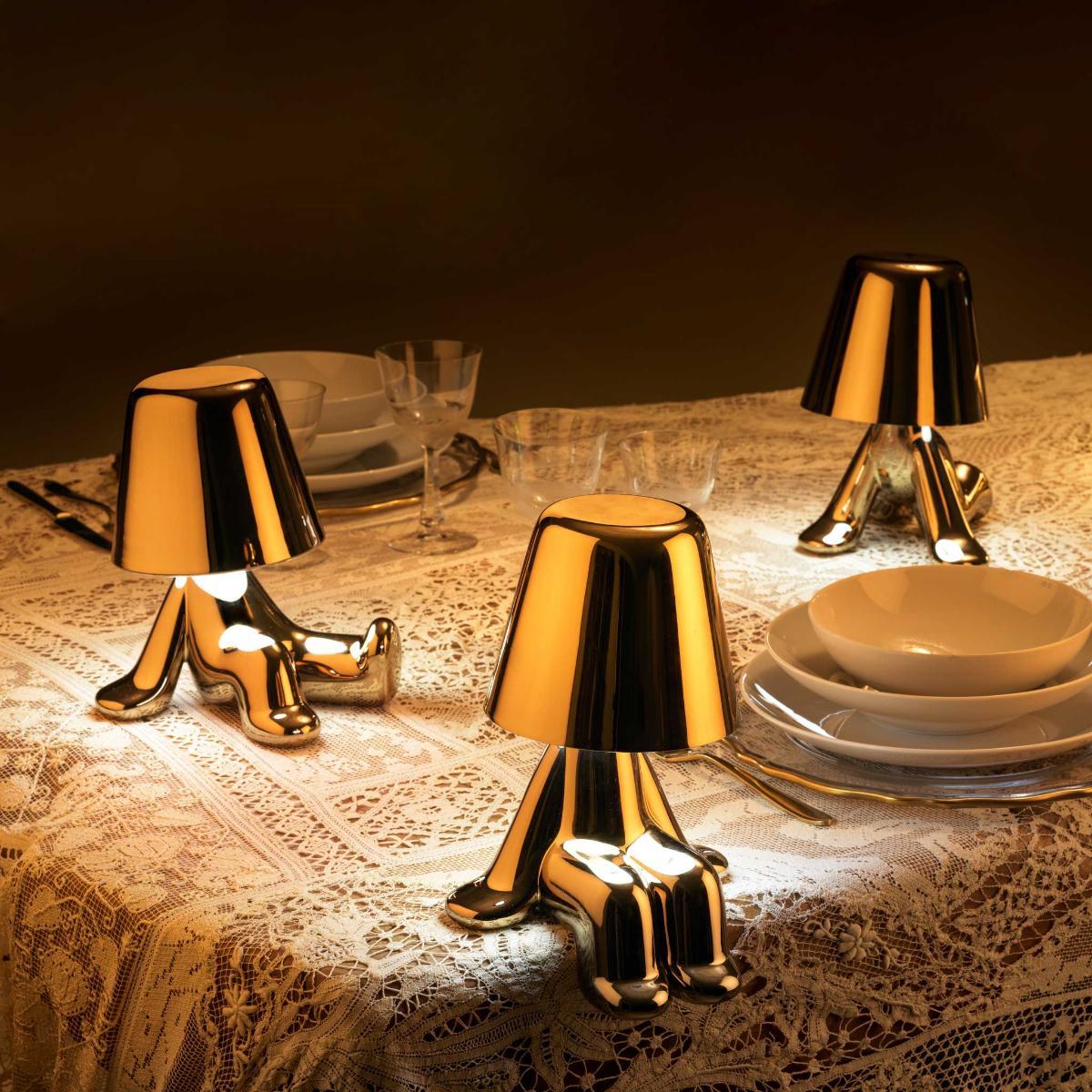 Golden Brothers - Lámpara Ron de ABS metalizado de Stefano Giovannoni en venta 1