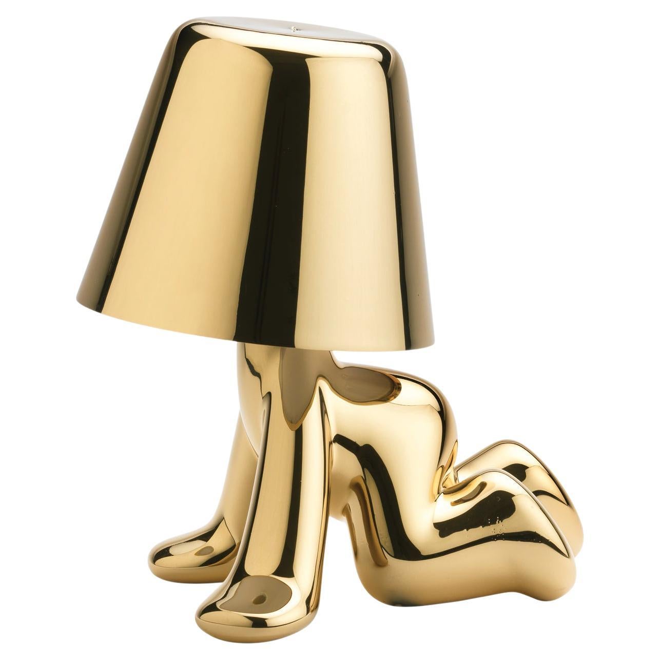 Golden Brothers Ron LED Lamp, Designed by Stefano Giovannoni, Made in Italy