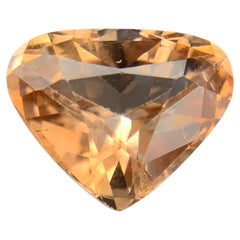Golden Brown Natural Topaz Necklace Pendant Loose Gemstone 11.05 Carat Pear Cut