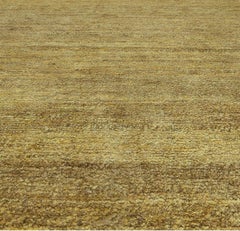 Golden Brown Textured Abstract Custom Rug "Sunvale" by Doris Leslie Blau