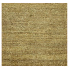 Golden Brown Textured Abstract Custom Rug "Sunvale" by Doris Leslie Blau