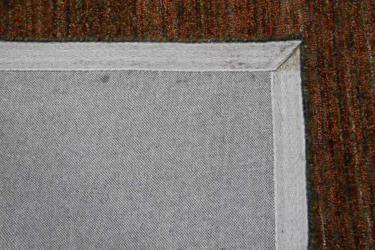 Golden Brown Tweed Area Rug For Sale at 1stdibs