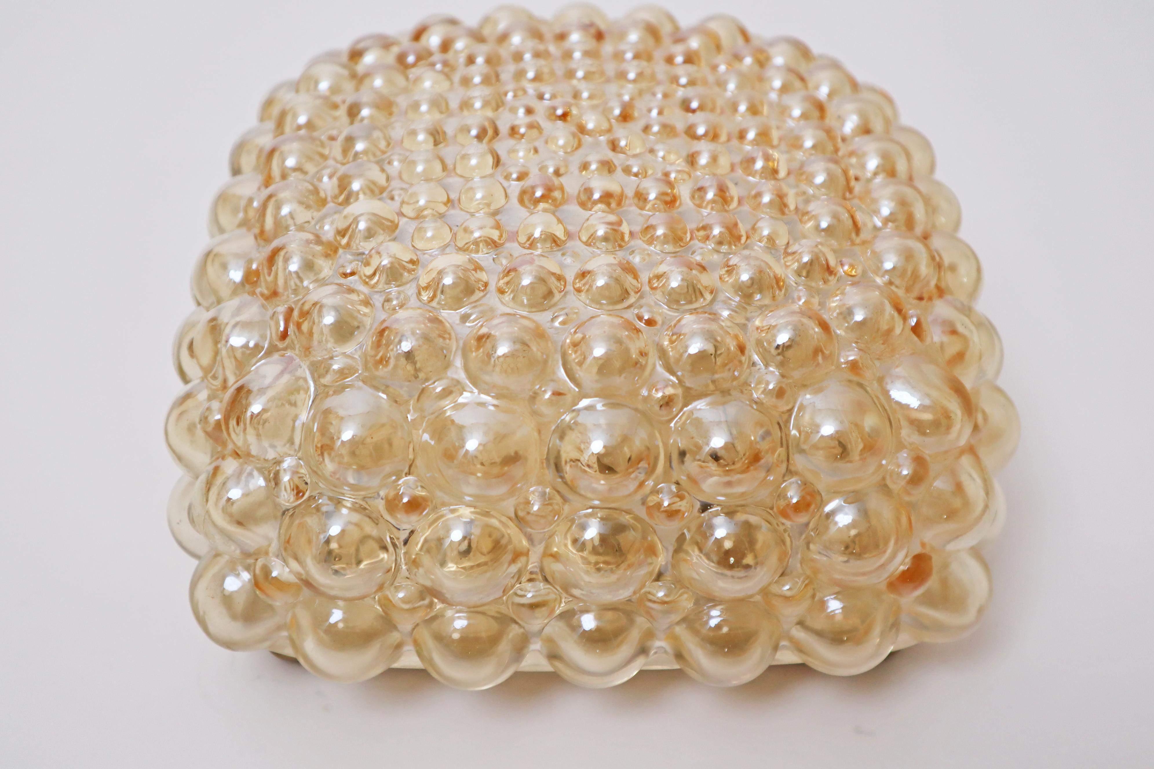 Lampada da parete o soffitto Golden Bubble di Helena Tynell per Glashütte Limburg in vendita 5