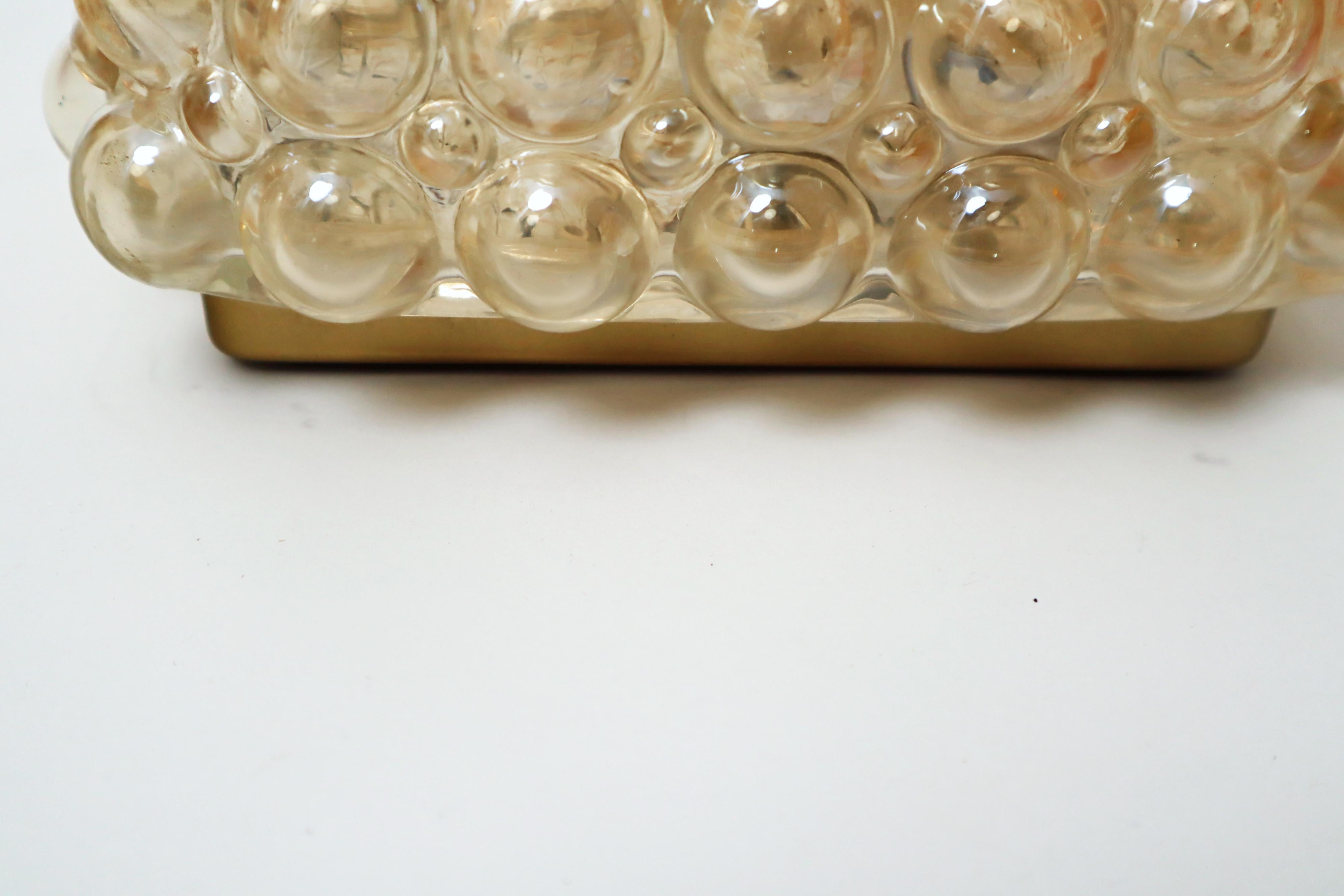 Lampada da parete o soffitto Golden Bubble di Helena Tynell per Glashütte Limburg in vendita 6