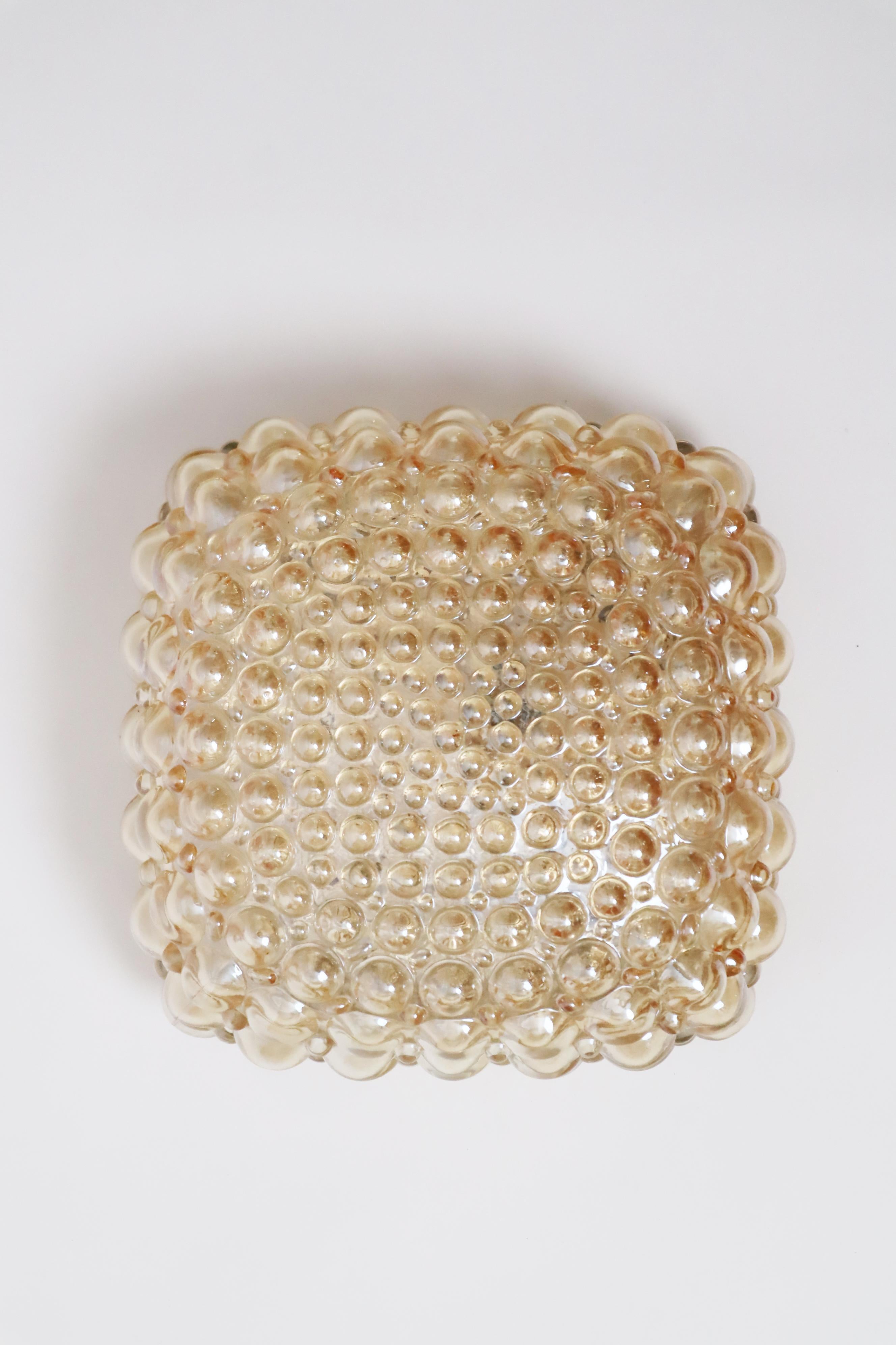 Vetro Lampada da parete o soffitto Golden Bubble di Helena Tynell per Glashütte Limburg in vendita