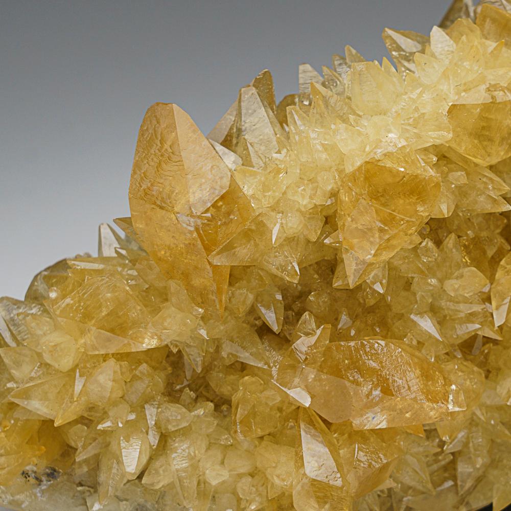 American Golden Calcite Crystal Cluster from Elmwood Mine, Tennessee For Sale