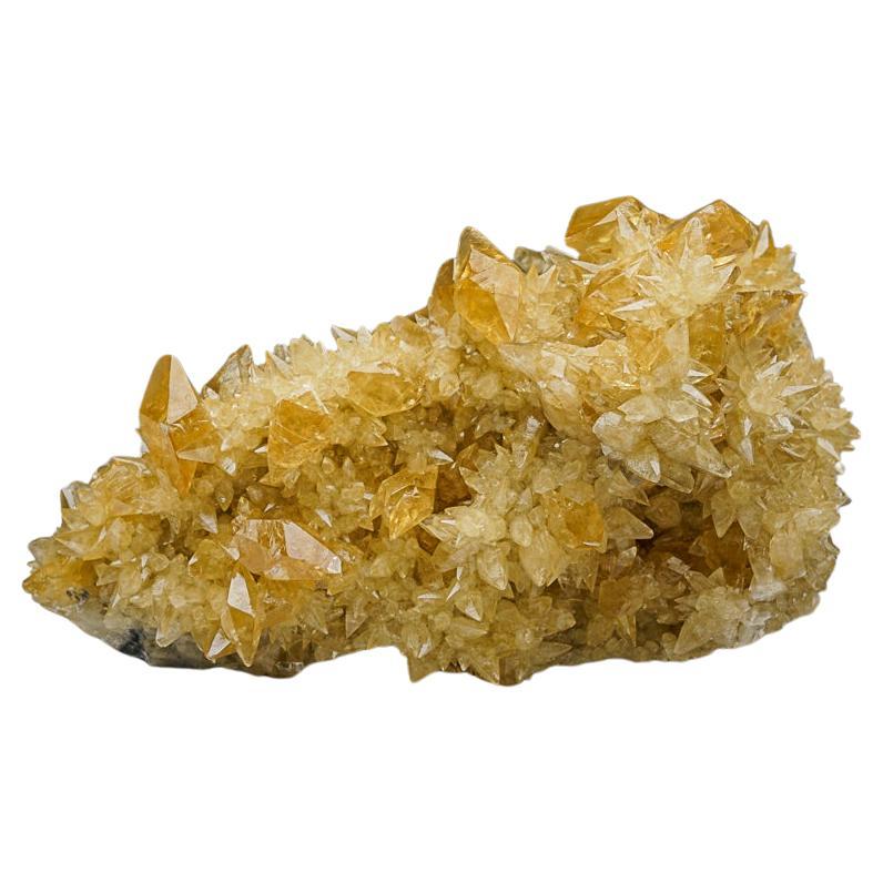 Golden Calcite Crystal Cluster from Elmwood Mine, Tennessee