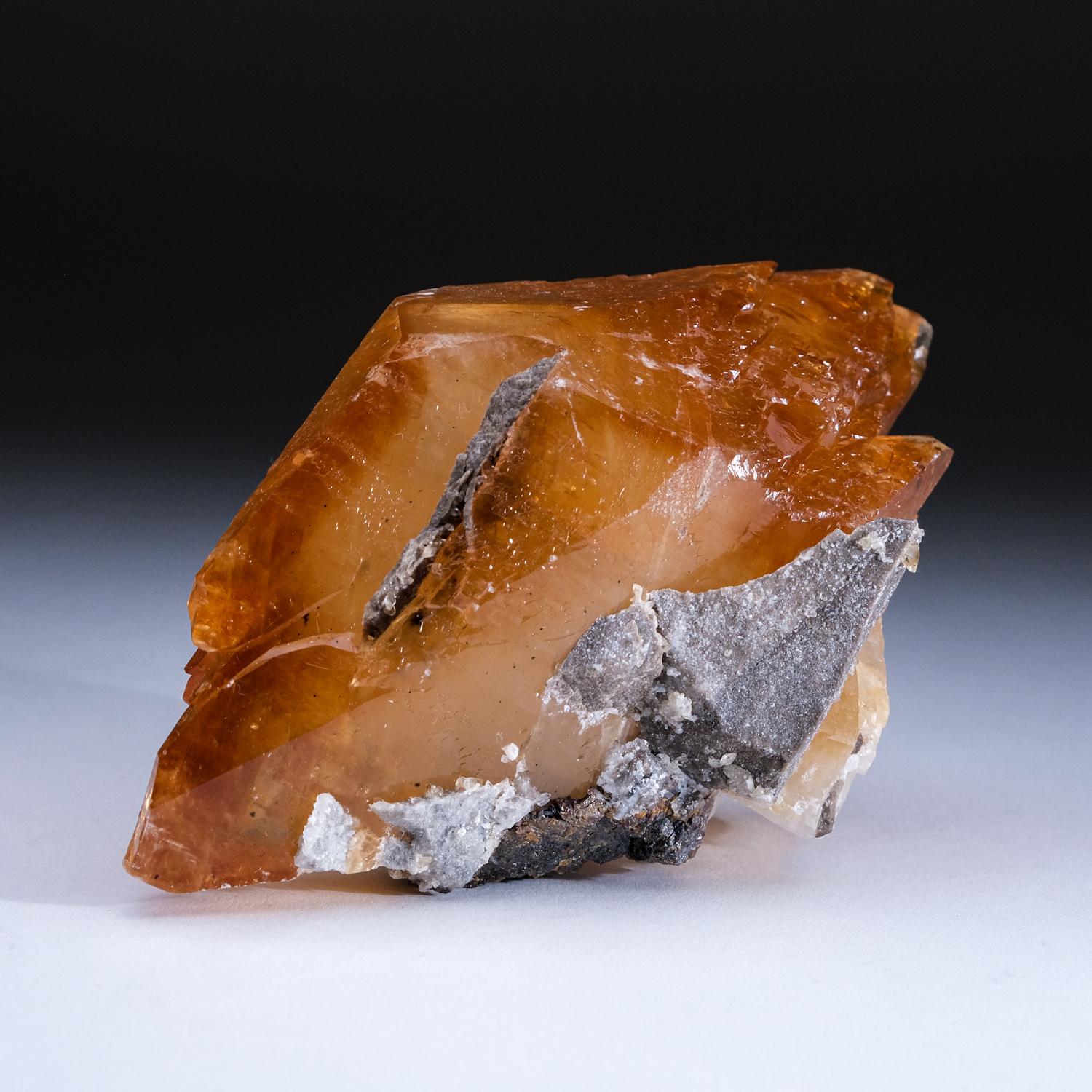 American Golden Calcite Crystal from Elmwood Mine, Tennessee (1.8 lbs) For Sale