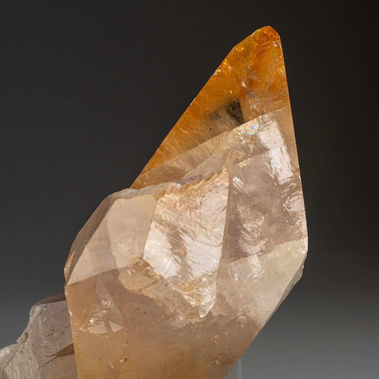 Contemporary Golden Calcite Crystal from Elmwood Mine, Tennessee (4 lbs) For Sale