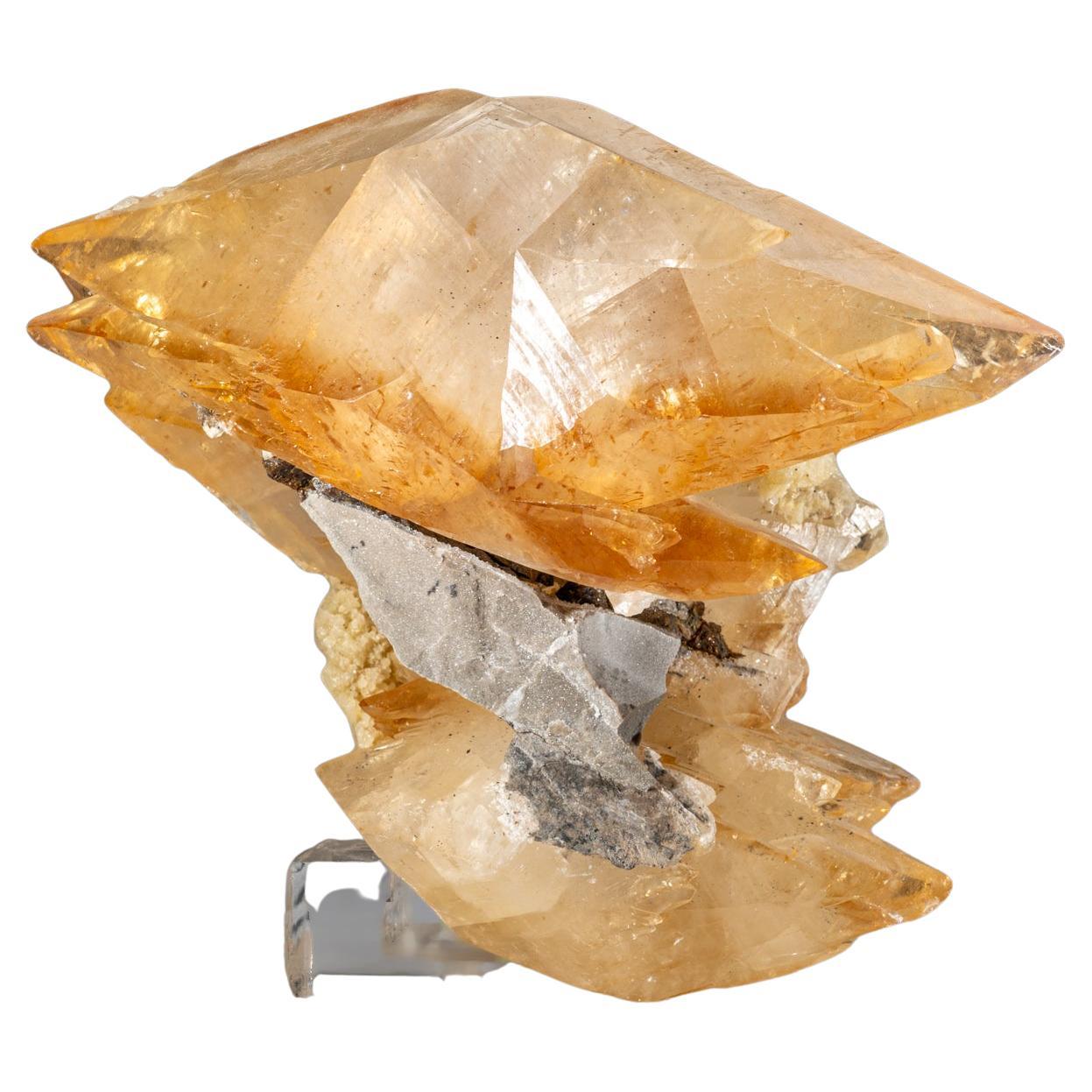 Golden Calcite Crystal from Elmwood Mine, Tennessee (5.15 lbs) For Sale
