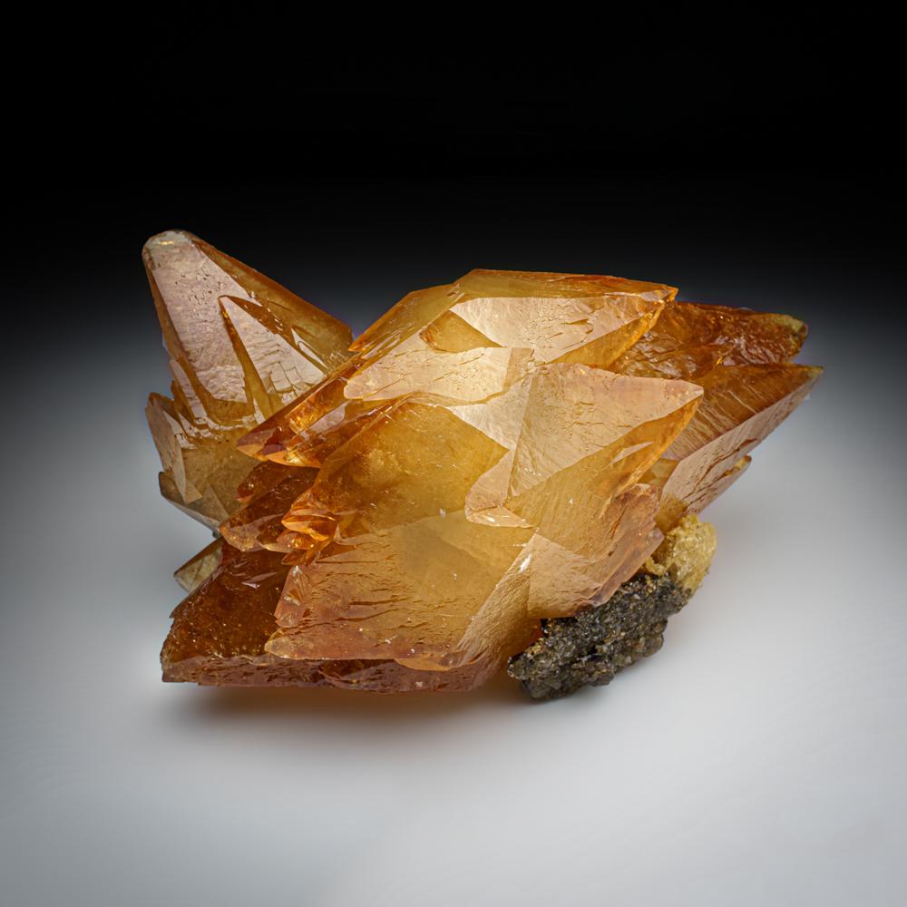 Golden Calcite Crystal From Elmwood Mine, Tennessee For Sale 4