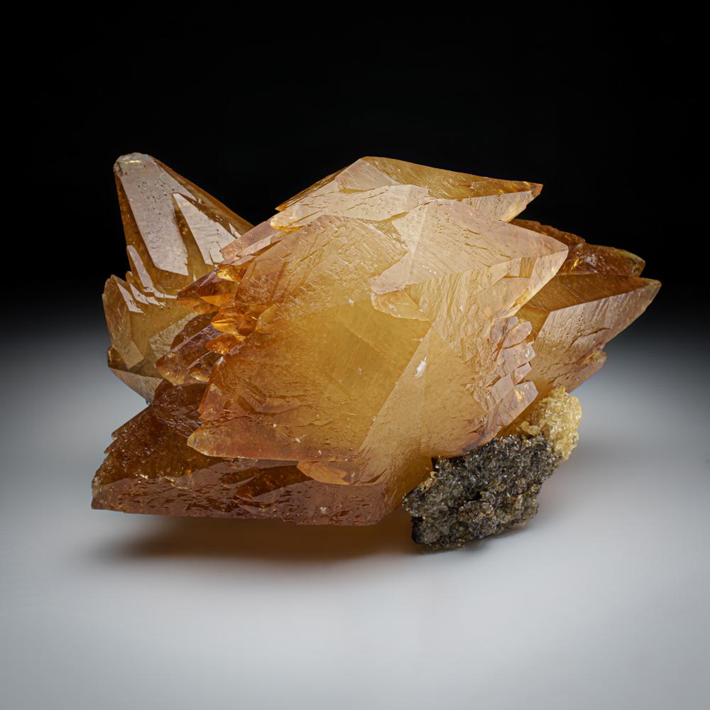 Golden Calcite Crystal From Elmwood Mine, Tennessee For Sale 1