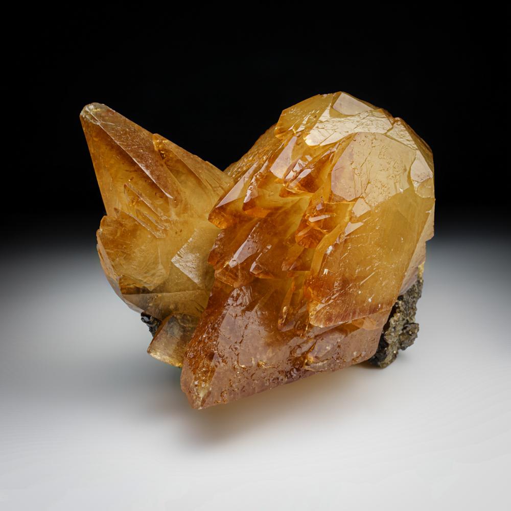 Golden Calcite Crystal From Elmwood Mine, Tennessee For Sale 2
