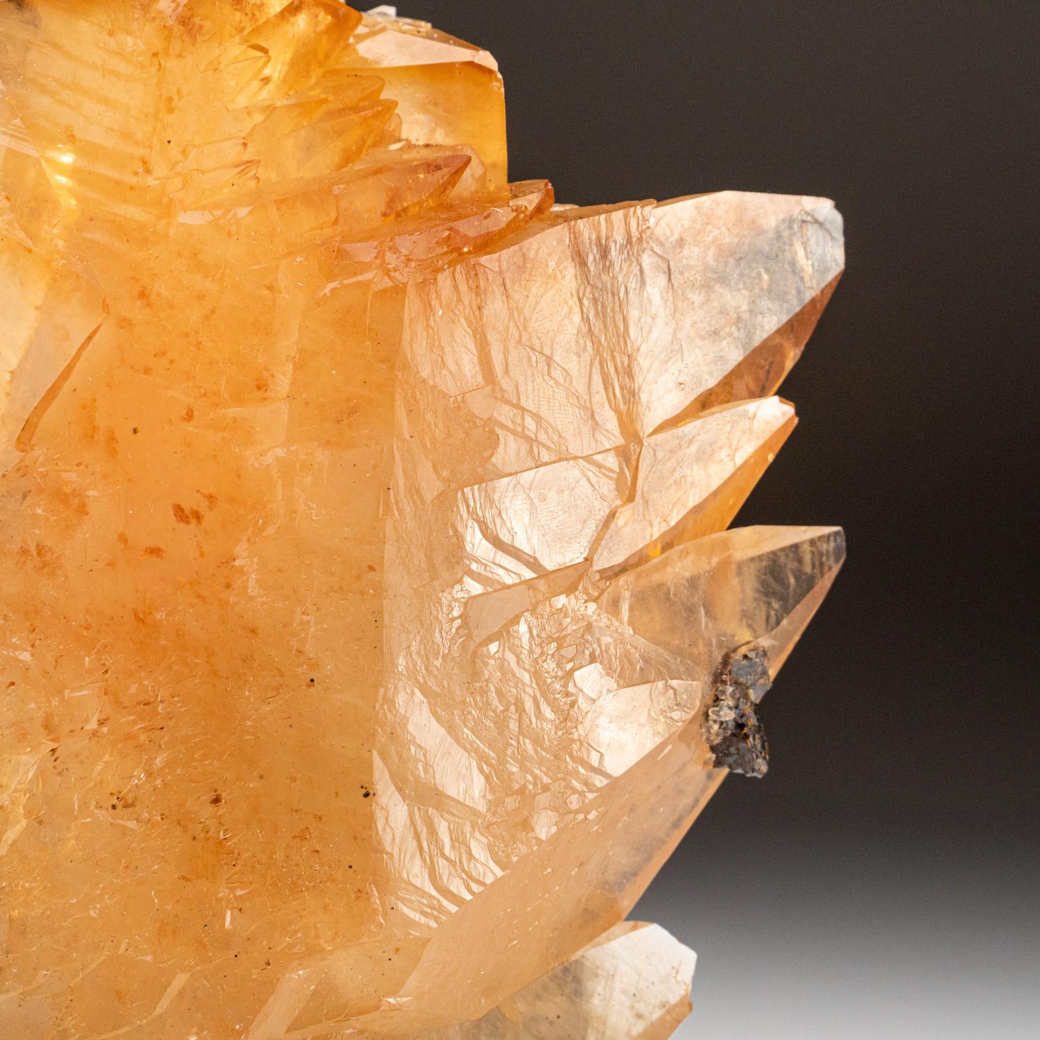 Golden Calcite from Elmwood Mine, Carthage, Smith County, Tennessee In New Condition For Sale In New York, NY