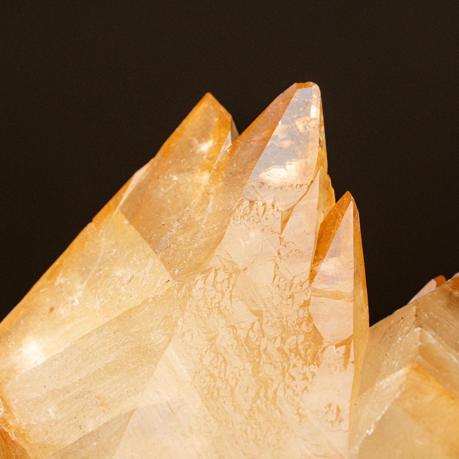 Contemporary Golden Calcite from Elmwood Mine, Carthage, Smith County, Tennessee For Sale