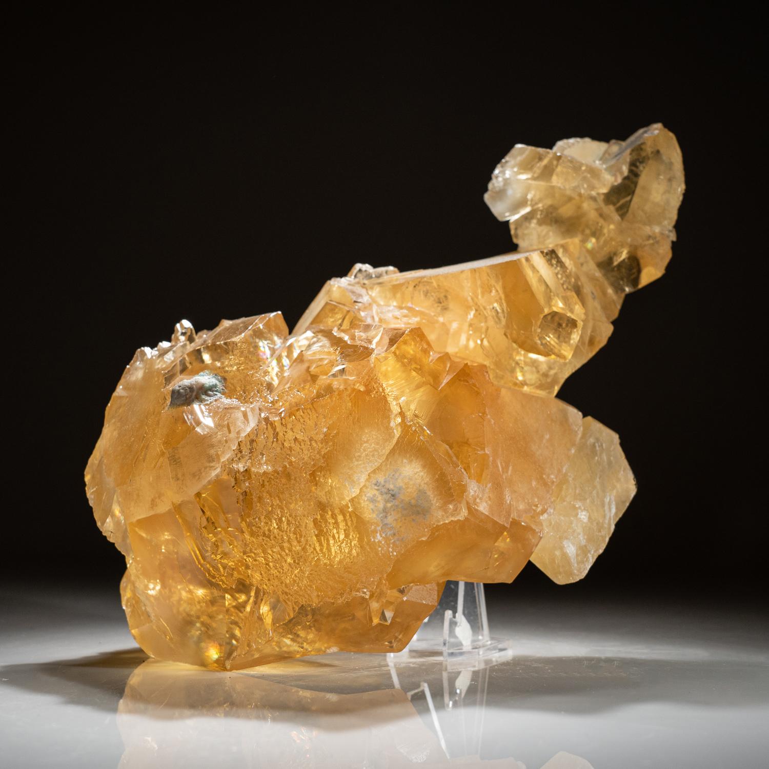 Chinese Golden Calcite From Tieshan District, Huangshi Prefecture, Hubei Province, China For Sale