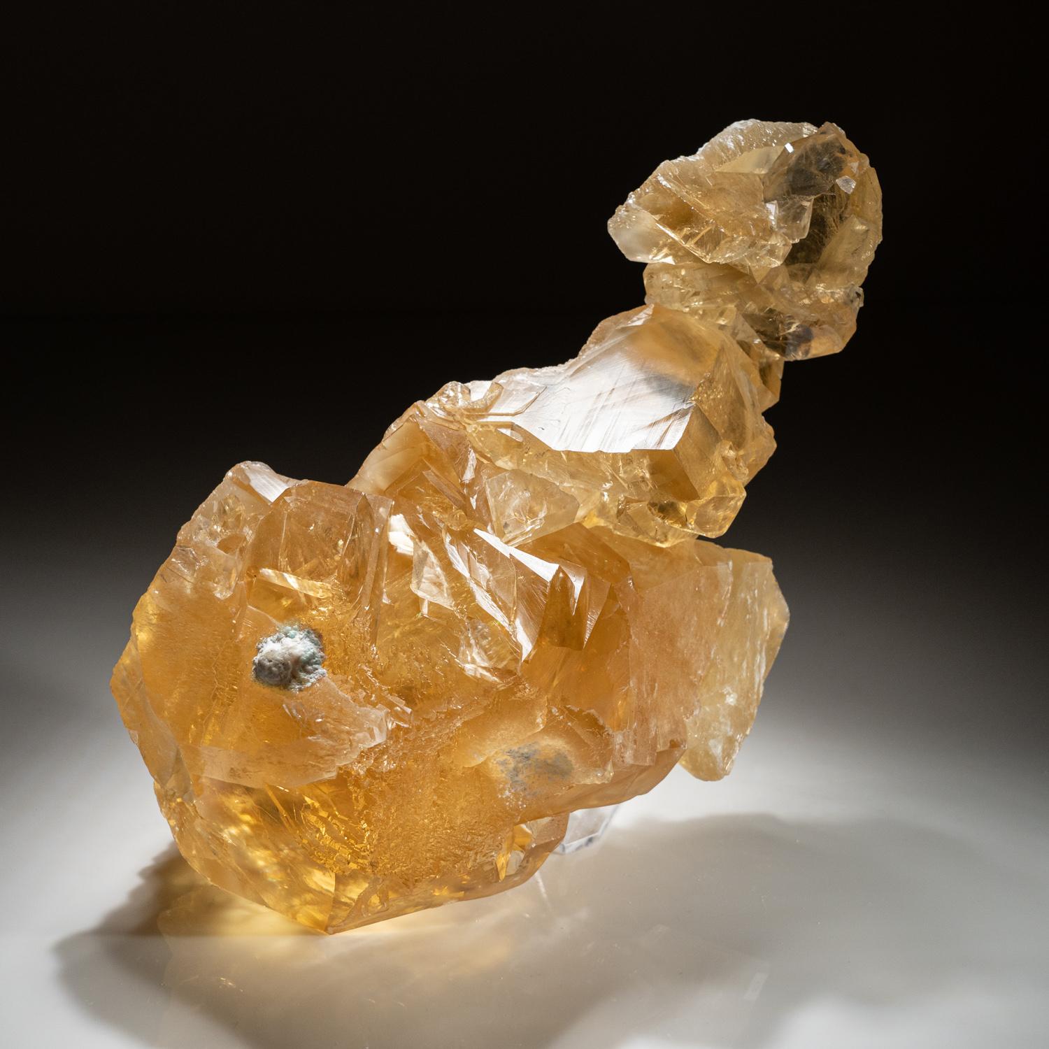 Golden Calcite From Tieshan District, Huangshi Prefecture, Hubei Province, China In New Condition For Sale In New York, NY