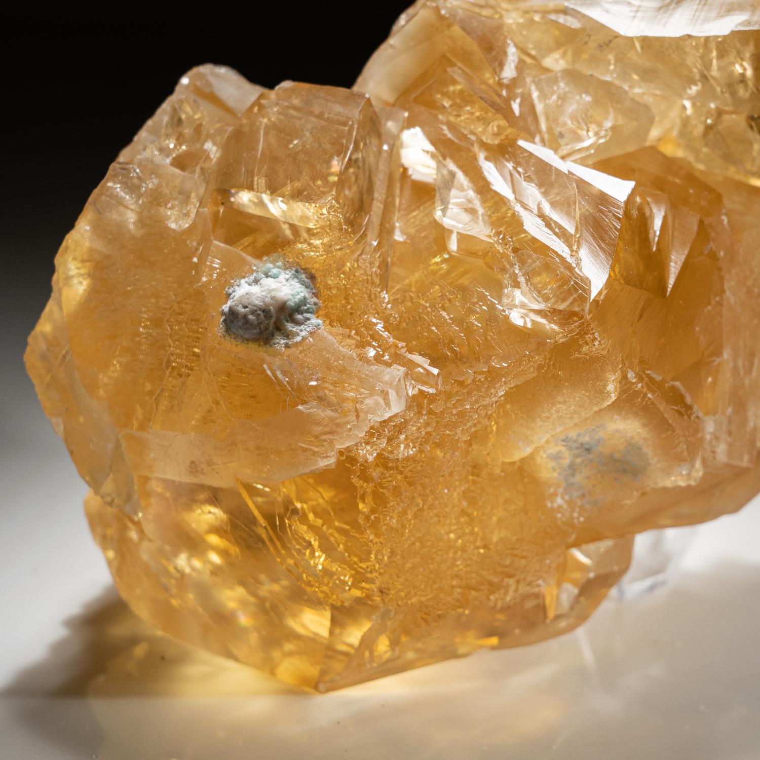 Crystal Golden Calcite From Tieshan District, Huangshi Prefecture, Hubei Province, China For Sale