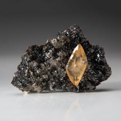 Golden Calcite on Sphalerite Matrix