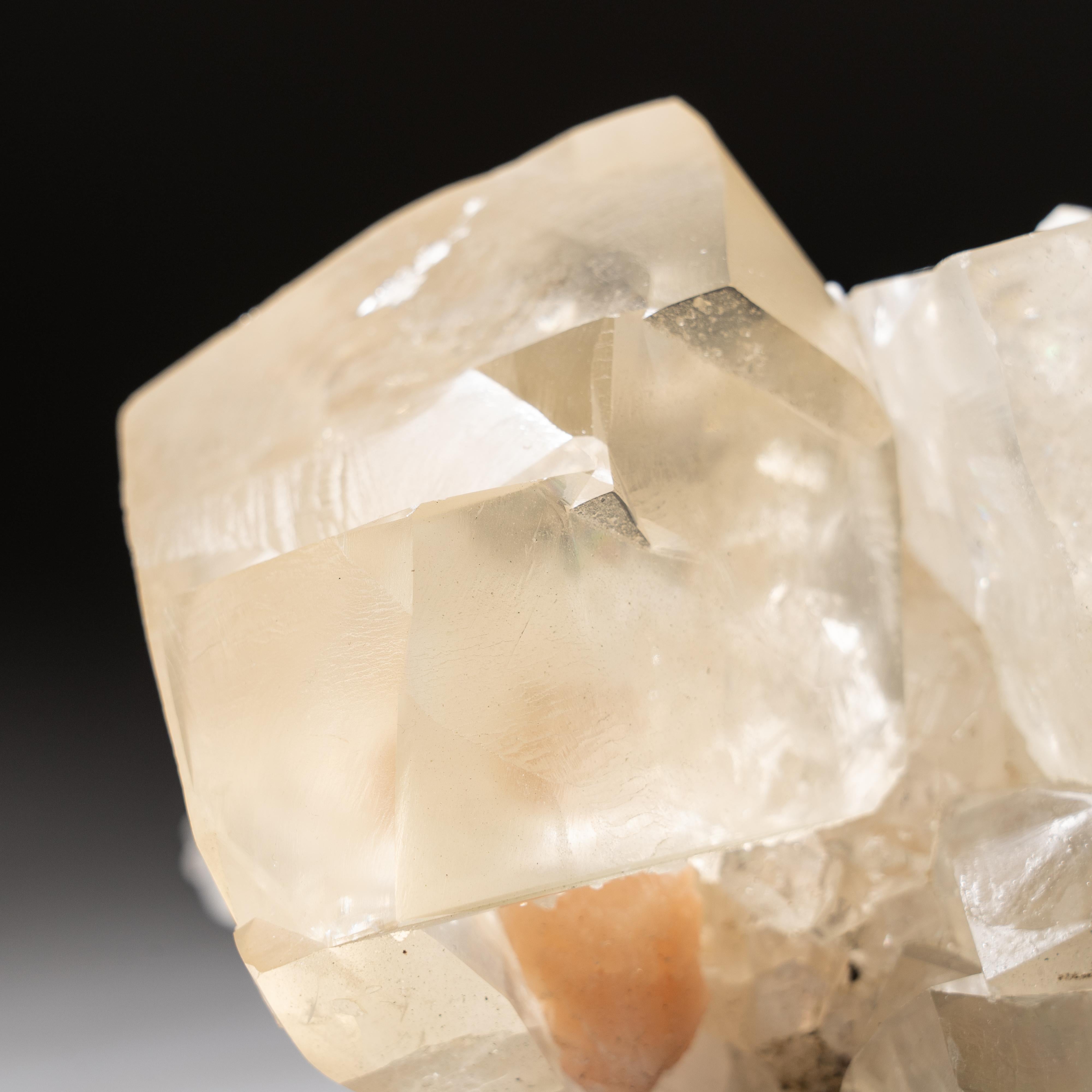 Indian Golden Calcite with Apophyllite From Nasik District, Maharashtra, India For Sale