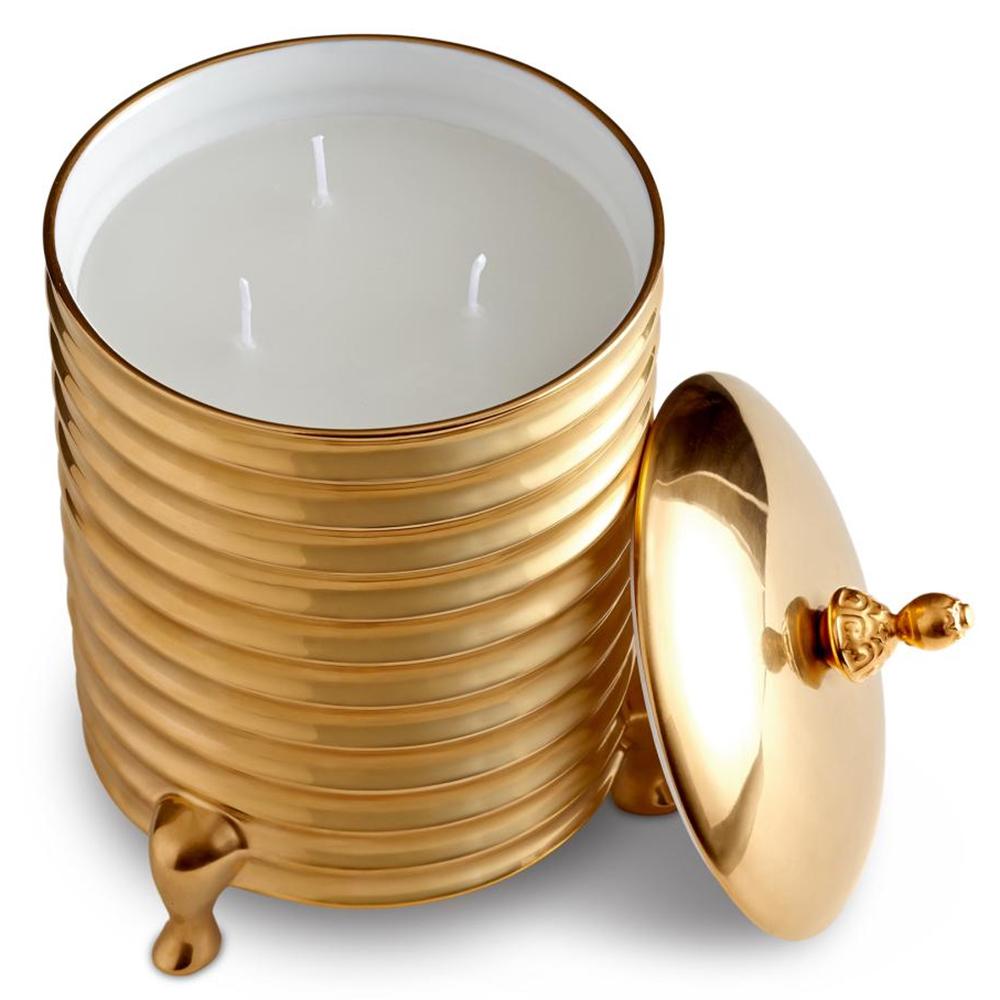 Gold Plate Golden Candle Box