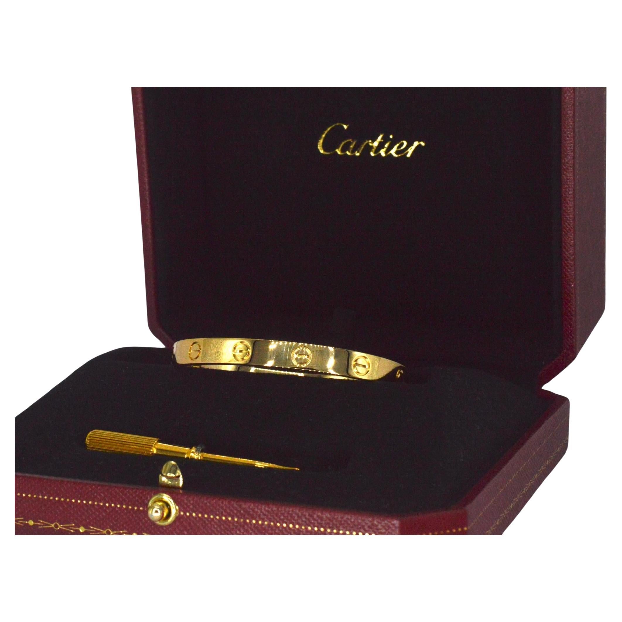 Golden Cartier LOVE Bracelet For Sale