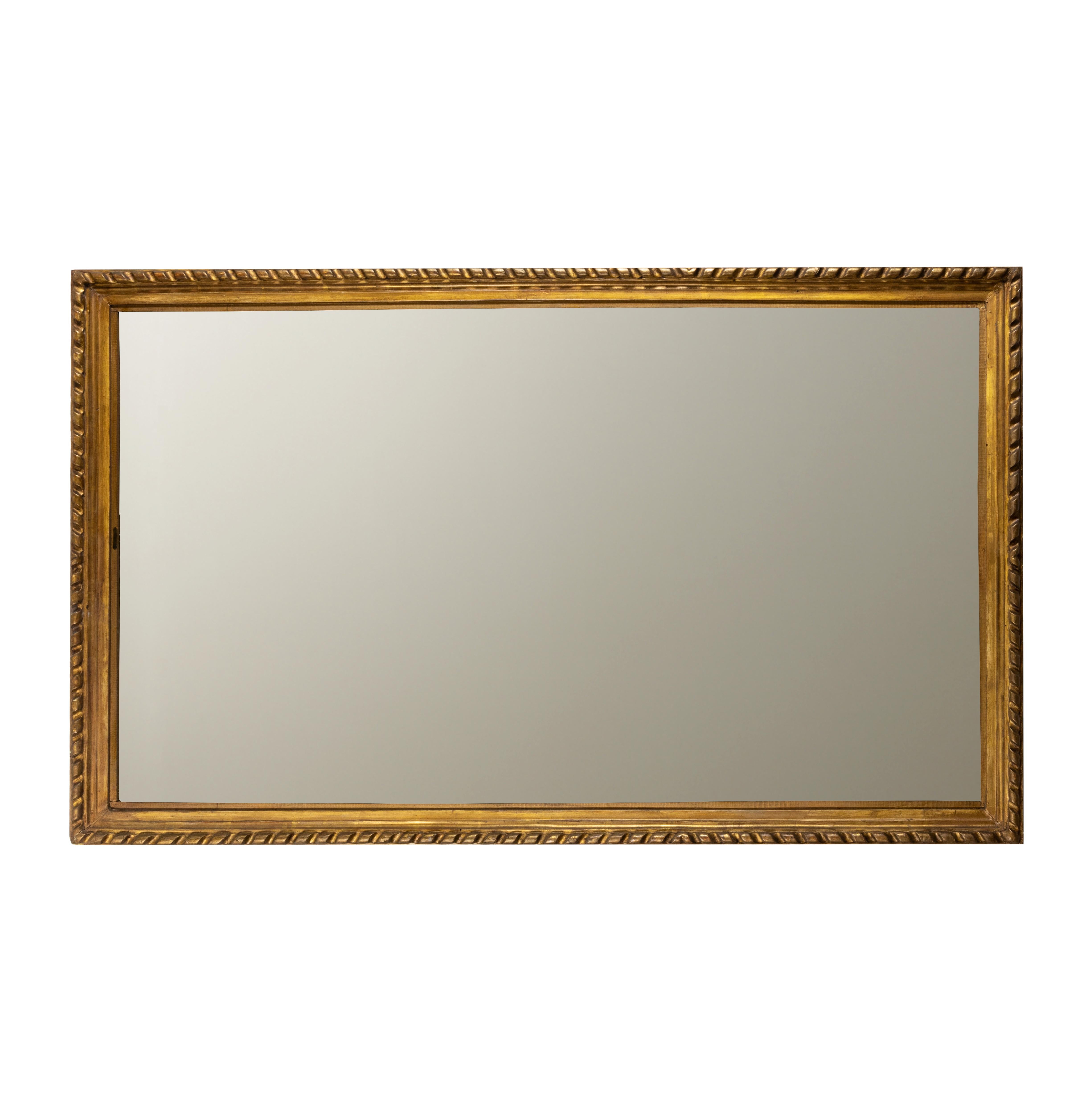 Miroir en châtaignier doré, début du 20e siècle en vente 1