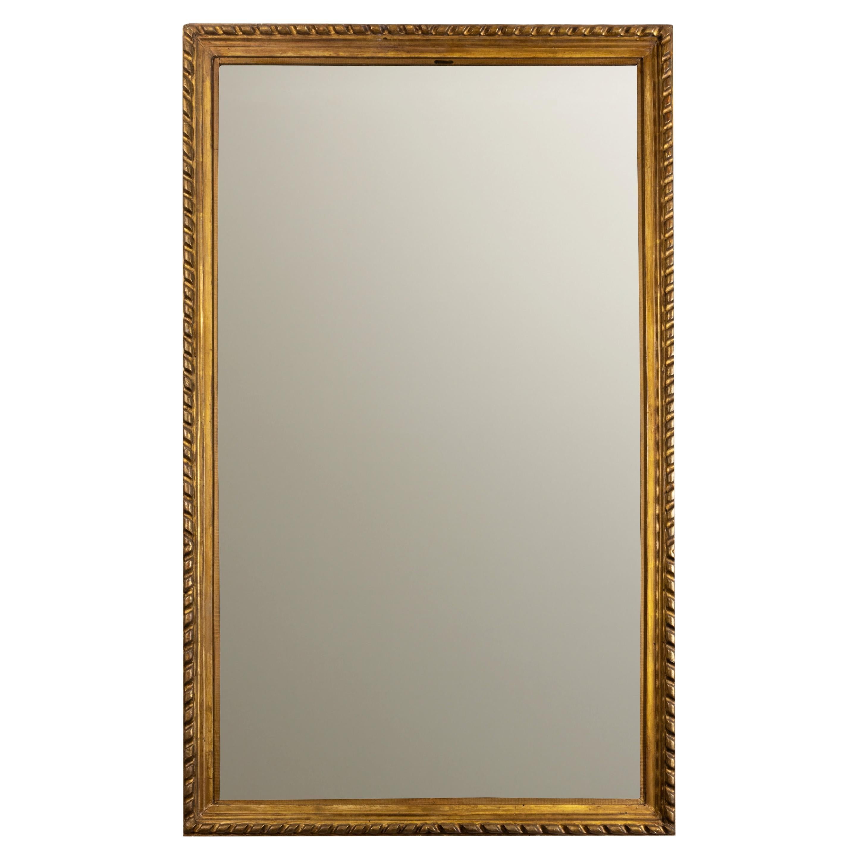 Miroir en châtaignier doré, début du 20e siècle en vente