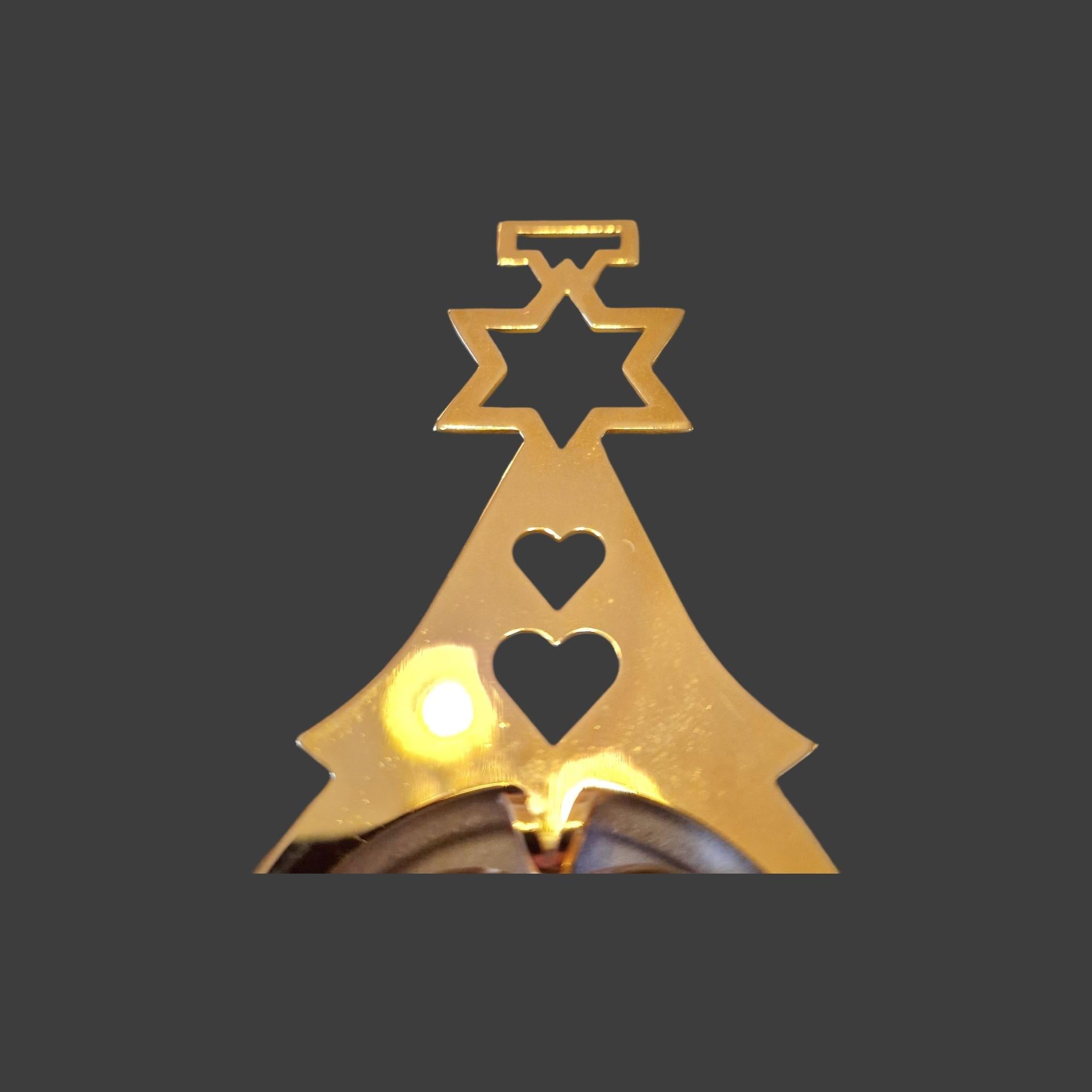 Golden Christmas Tree, Georg Jensen Christmas Ornament 1986, Sven Vestergaard For Sale 6