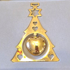 Golden Christmas Tree, Georg Jensen Christmas Ornament 1986, Sven Vestergaard