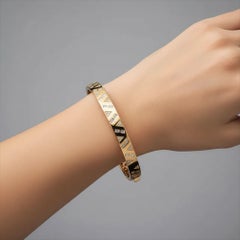 Golden Cipher 14K (or 18k upon request) Gold Geometric Cutout Bracelet