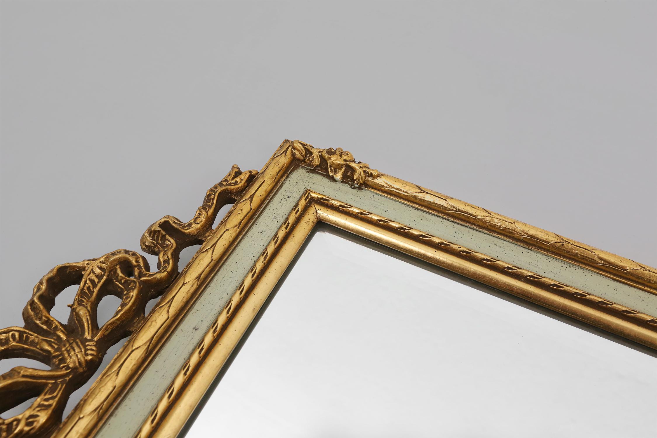 French Golden classic mirror For Sale