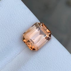 Golden Color Yellow Topaz Pierre précieuse à facettes taille émeraude pour la joaillerie fine