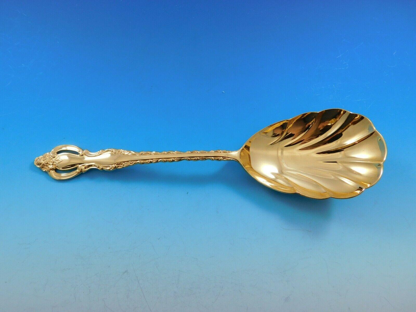 Golden Countess by International Goldware Flatware Set for 12 Service 54 Pc Gold In Excellent Condition In Big Bend, WI