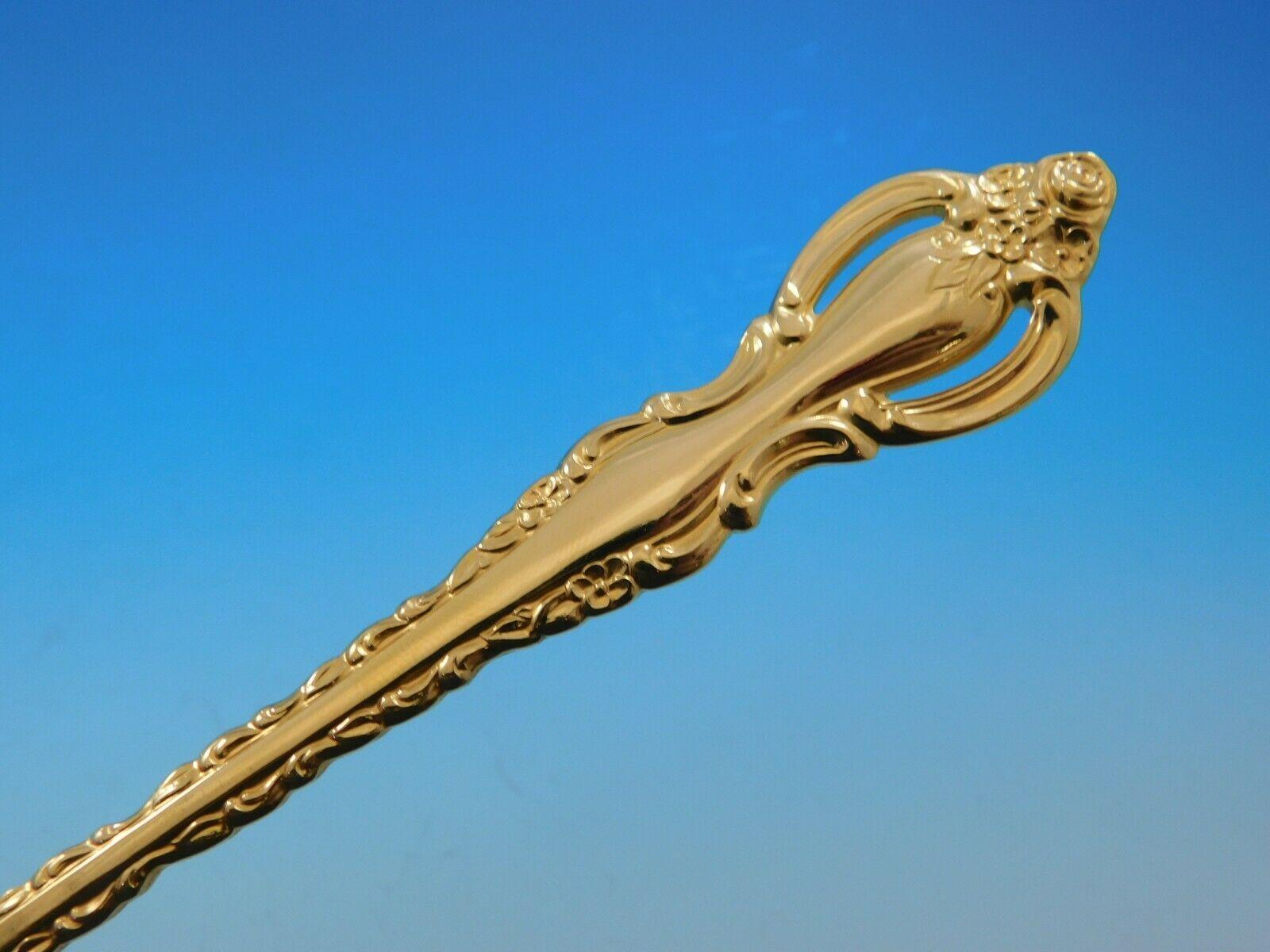 Golden Countess by International Goldware Flatware Set for 12 Service 55 Pc Gold In Excellent Condition In Big Bend, WI