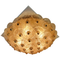 Golden Crystal Ceiling Light